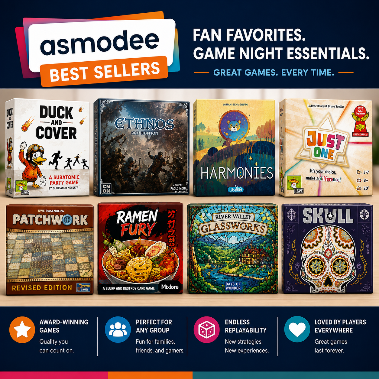 Asmodee Board Games - Best Sellers