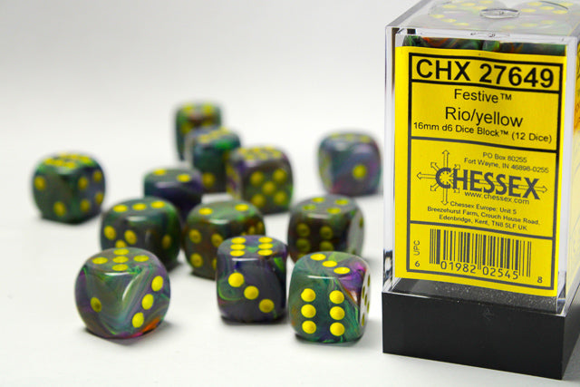 Chessex - D6 16mm Dice Sets