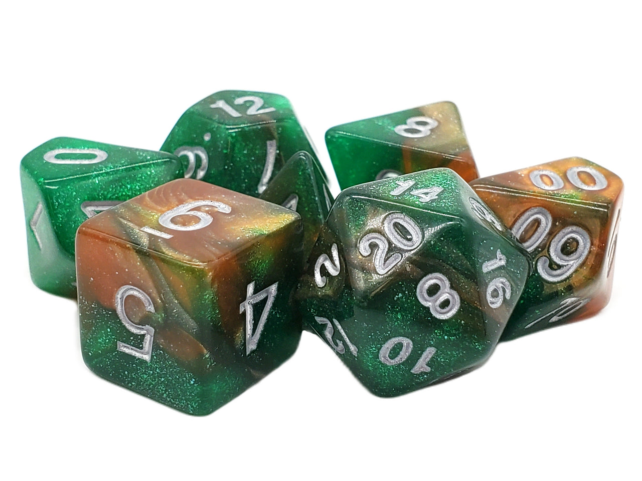 Acrylic-Resin RPG Dice Sets -  Galaxy & Luminous