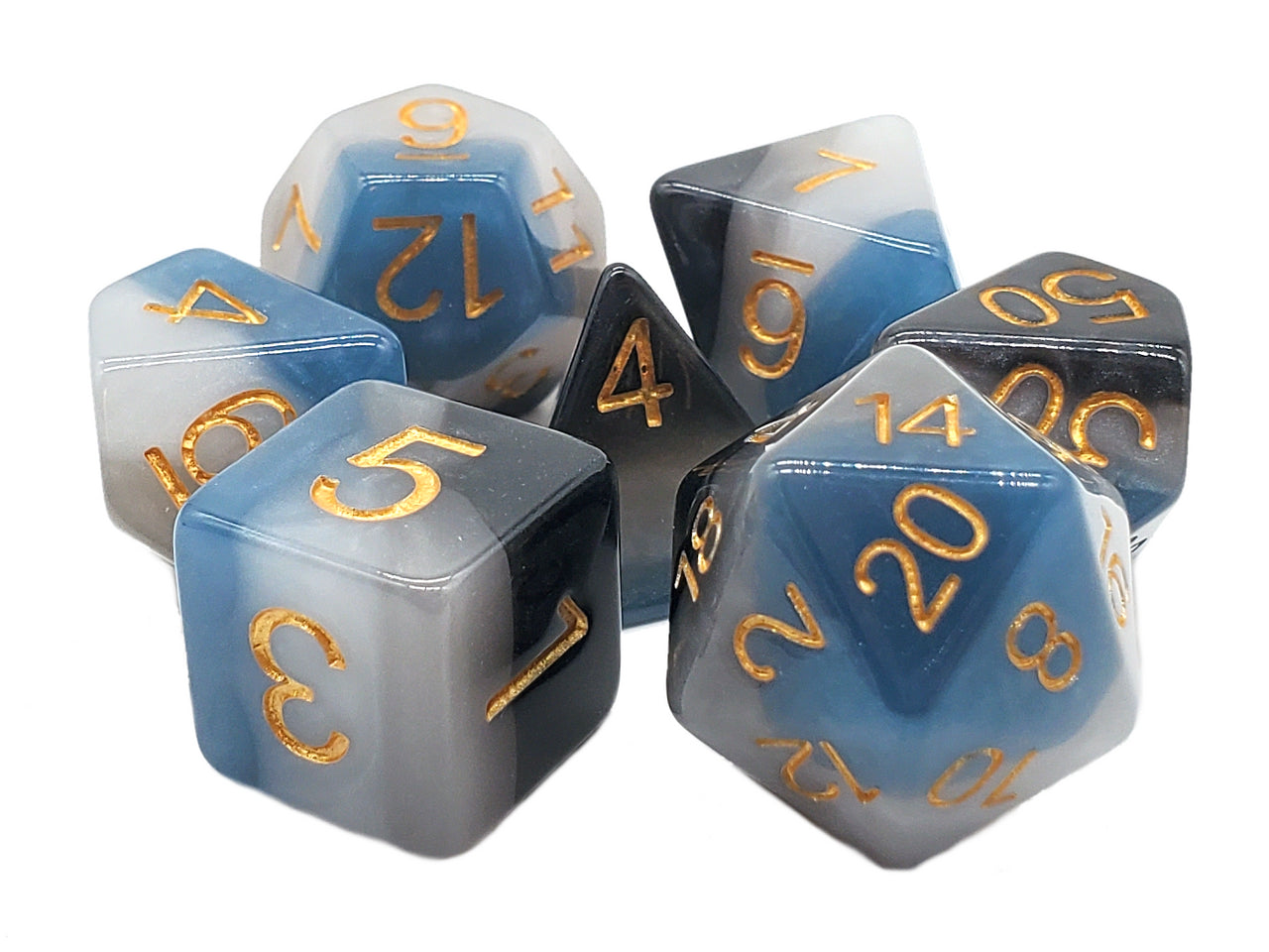 Acrylic-Resin RPG Dice Sets -  Gradients & Infused