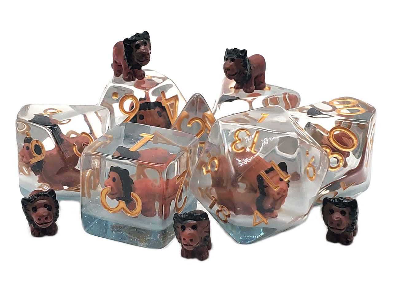 Acrylic-Resin RPG Dice Sets -  Animal Kingdom
