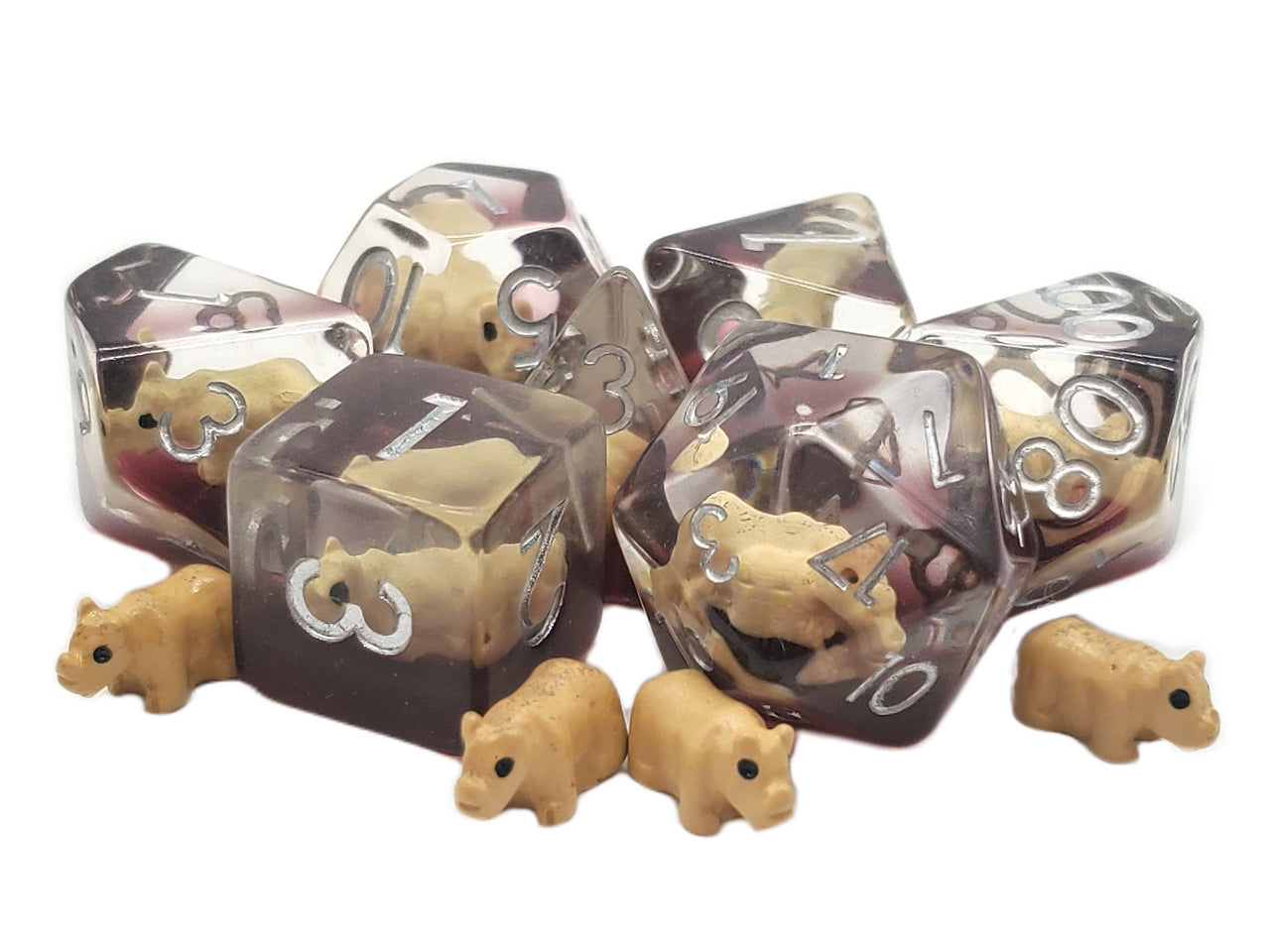 Acrylic-Resin RPG Dice Sets -  Animal Kingdom