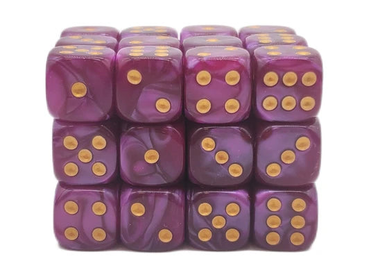 Pearl Drop-36ct 12mm D6 Dice Set-  Gradients