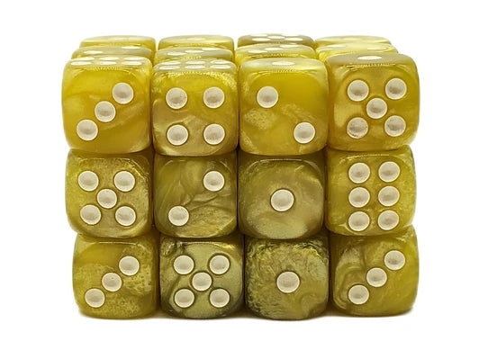 Pearl Drop-36ct 12mm D6 Dice Set-  Gradients