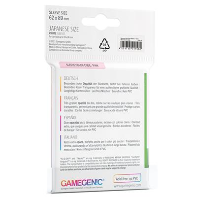Japanese Size Prime Sleeves (Assorted Colors)-DoubleCGames