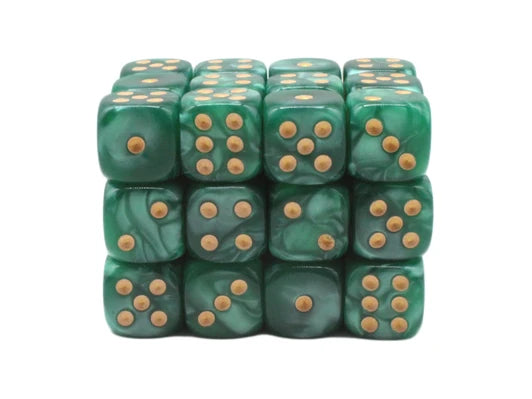 Pearl Drop-36ct 12mm D6 Dice Set-  Gradients