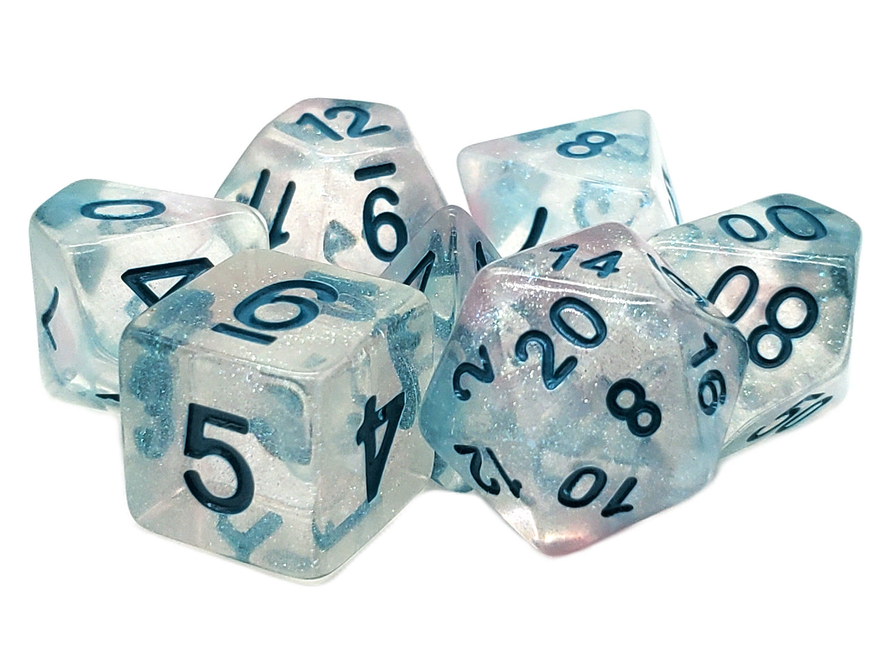 Acrylic-Resin RPG Dice Sets -  Galaxy & Luminous